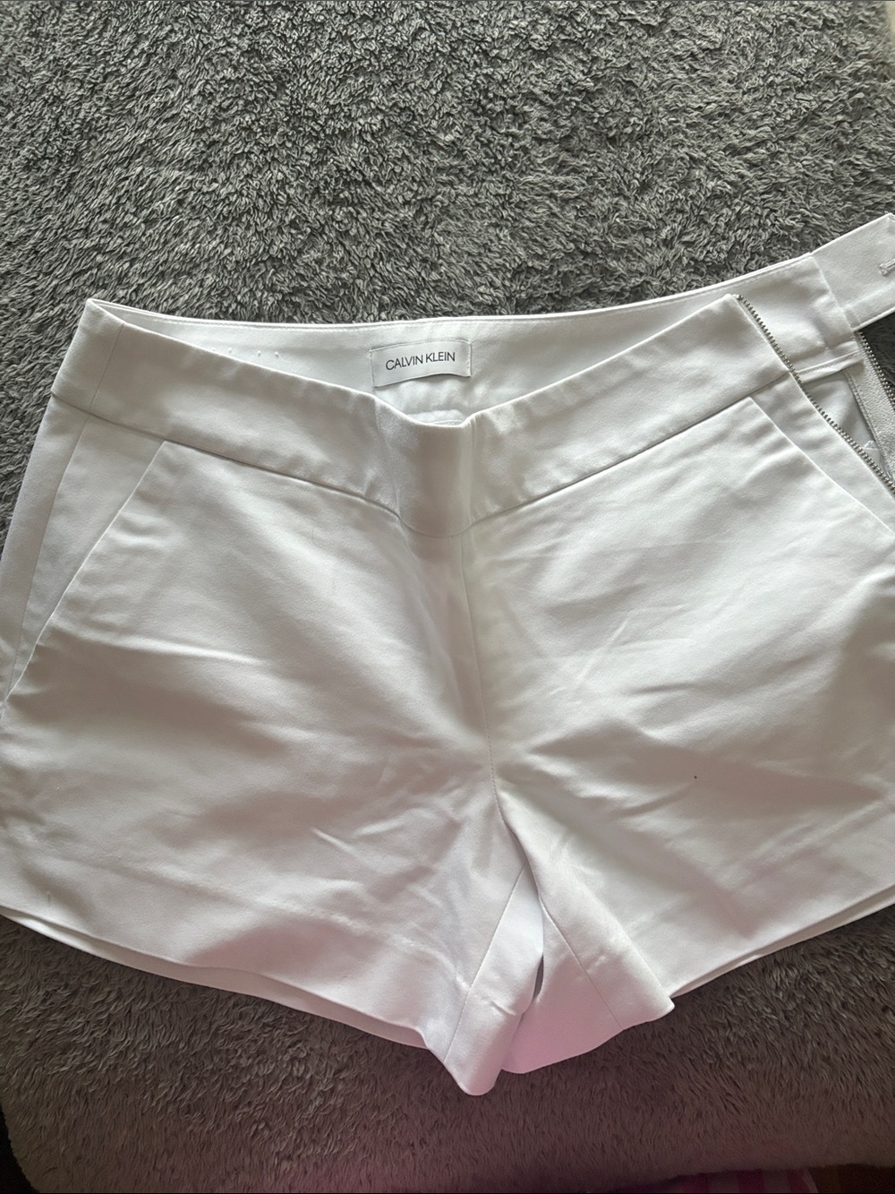 Calvin Klein White High-Waist Women’s Shorts